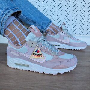 ❤️❤️Nike Air Max 90 Futura Women Shoes 7.5 Barley Rose Pink Sneakers DM9922-104